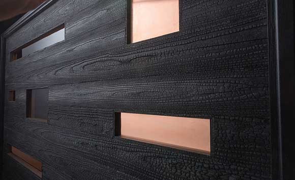 Charred Custom Wood Door