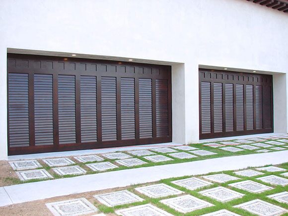Custom-Contemporary-Wood-Garage-Door