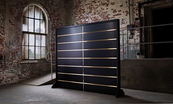 Custom-Garage-Door-With-Brass-Details