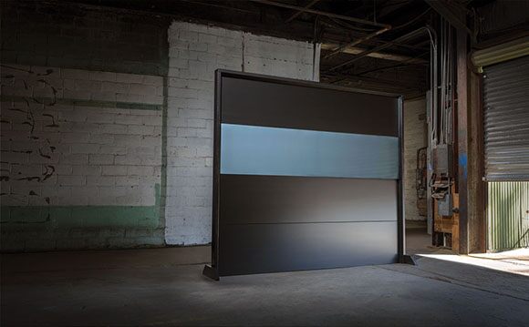 Contemporary-Graphite-Custom-Garage-Door