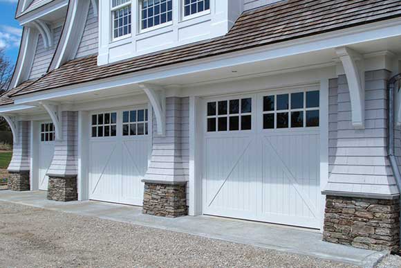 White Vinyl Garage Doors