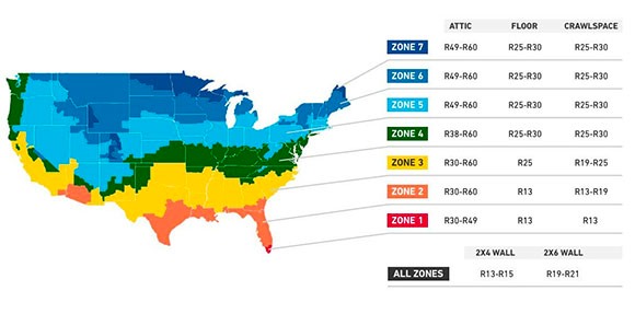 R-value Map of US