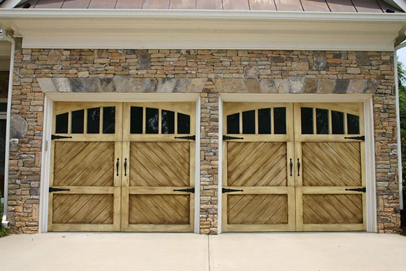 Wood Carriage House Doors