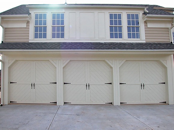 Wood Garage Door Painted